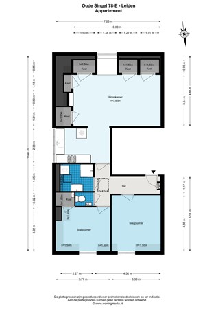 Oude Singel 78-E - Leiden - Appartement - 2D.jpg